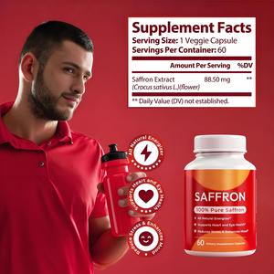 Hot Selling Factory Supplies Saffron Extract Cápsulas para Saffron Saúde
