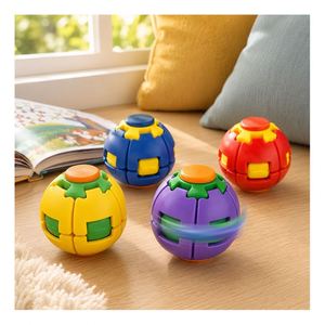 Compact <b>Desk</b> Relief Sphere Gear Driven Spinner Toy Quiet <b>Rotation</b> Focus Gadget Travel Gift Wholesale Supplier Pack - Product Image 5