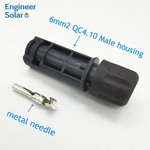 ชิ้นส่วนเชื่อมต่อ QC4.10พลังงานแสงอาทิตย์ DC 12AWG 10AWG 4mm2 6mm2เต้ารับปลั๊กตัวผู้ตัวเมีย - Product Image 2