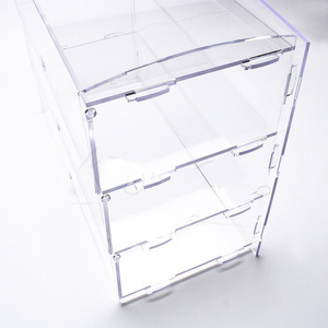Envases transparentes gran encimera de <span class=keywords><strong>Magdalena</strong></span> expositores de PLEXIGLAS envases de plástico para el hogar con tapa - Product Image 3