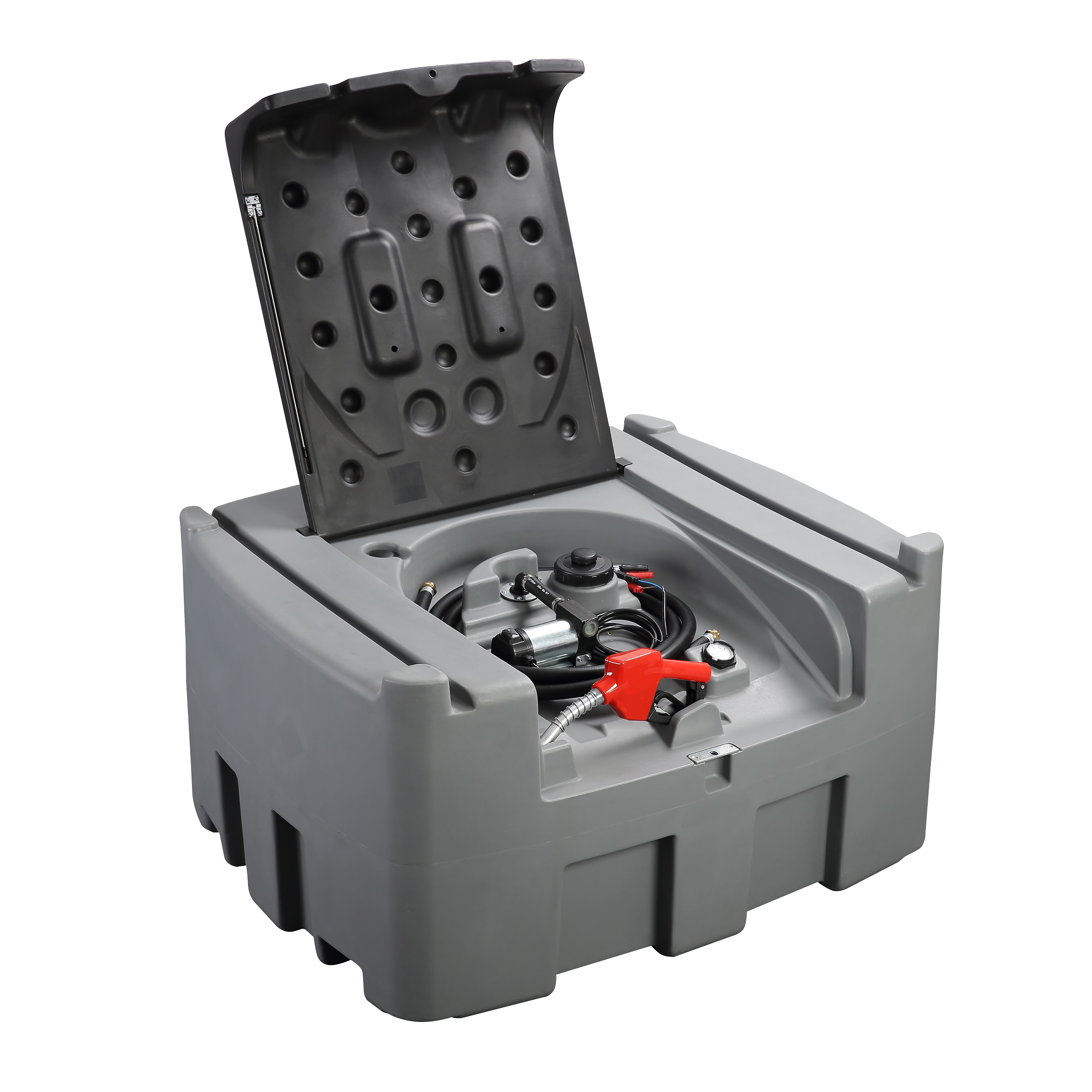 Дизельный топливный бак большой емкости 600 л, дизельный бак с 12 В дизельным насосом, мобильная заправка