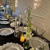 Candelabro de Acrílico Transparente de 6 Brazos, Centro de Mesa para Bodas, Portavelas, Soporte para Flores, Decoración para Fiestas y Bodas