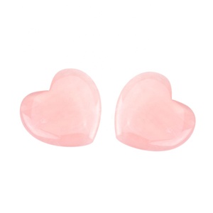 Mushang Mini Quartzo Rosa <span class=keywords><strong>Guasha</strong></span> para Beleza Facial Ferramenta Logotipo Personalizado Private Label 40 mm Amor Coração Em Forma De Cristal Gua Sha Pedra - Product Image 1