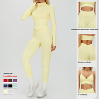 Vêtements de sport pour femmes en nylon et élasthanne, respirants et à séchage rapide, pour l'entraînement, le jogging et les exercices en plein air