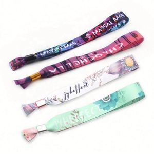 Pulsera de Tela de Satén Promocional con Logotipo Personalizado para Conciertos y Eventos Festivos - Product Image 5