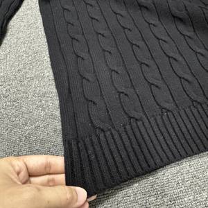 Maglione da <span class=keywords><strong>Donna</strong></span> Classico Autunno Inverno a Maniche Lunghe <span class=keywords><strong>in</strong></span> <span class=keywords><strong>Cotone</strong></span> Lavorato a Maglia con Girocollo per un Look Casual che Esprime Carattere con Logo Frontale - Product Image 3