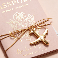 Invitations de mariage et d'anniversaire luxueuses, personnalisables, en carton de luxe, style artistique, imprimées en usine, livrets en papier à couverture rigide