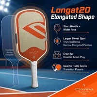 Pala de Pickleball ReactCore de 16 mm Aprobada por la USAPA, Núcleo Flotante de Doble Capa, Fibra de Carbono Cruda T700, Espuma Pura, Raqueta Profesional