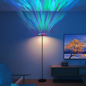โคมไฟตั้งพื้นทันสมัยพร้อมไฟ LED หลากสี ควบคุมด้วยระบบสัมผัส ปรับความสูงได้ - Product Image 3