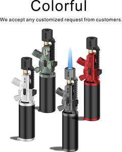 Encendedor de antorcha de Gas butano con forma de pistola de rayos de Metal a prueba de viento, recarga potente, nuevo producto, ZHENTANZHE, 2017 - Product Image 6