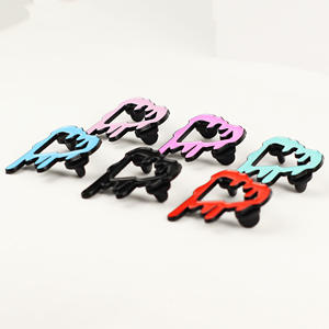 หมุดเบสบอลกรอบหมวกโลหะประดับพลอยเทียมโลโก้โลหะ - Product Image 3