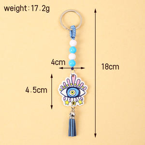 Novo Design para 2026: Decoração Religiosa Moderna e Elegante para Casa e Igreja – Janela Redonda Durável de Resina com Olhos Azuis para Pendurar na Parede - Product Image 2