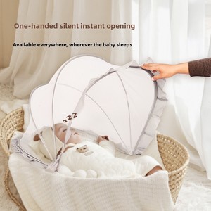 Cubierta de Cama Plegable Antimosquitos para Bebés de 1 a 2 Años, sin Instalación, con Protección Solar, para <span class=keywords><strong>Cuna</strong></span> Tipo Sombrilla y <span class=keywords><strong>Mosquitera</strong></span> - Product Image 2