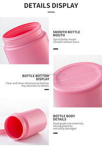 1200ml食品グレードピンクPEプラスチック瓶スクリューキャップ付きプロテインパウダー包装プロプラスチック食品容器供給 - Product Image 4