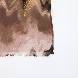 Luxury Abstract Print Long Scarf 180*90cm Satin Feel Gold Foil Detail Women's Shawl Wrap Fashion Autumn Winter Scarf - Product Image 6