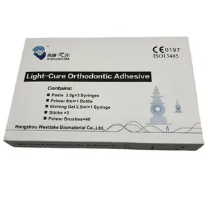Perlengkapan perekat ortodontik penyembuhan cahaya komposit ikatan gigi Ortho