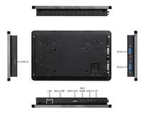 Monitor Multitáctil de 15.6 Pulgadas 4:3 con 10 Puntos Táctiles, Compatible con DVI, USB/VGA, Certificado por CE y FCC, con Windows/Linux, Nuevo para Uso Empresarial