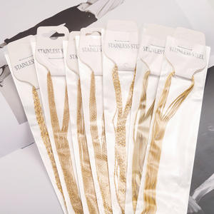 Catenine Ipoallergeniche Piccole in Acciaio Inossidabile Fai-da-Te ad Ago Regolabili con Sette Design Chiusura a Moschettone Dorata e Sfera da 4mm Classiche - Product Image 6