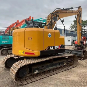 Excavadora Usada Original de 15 Toneladas Sany SY155U, Excavadora Hidráulica de Orugas, Precio Competitivo para Construcción, Motor y Engranajes Principales - Product Image 1