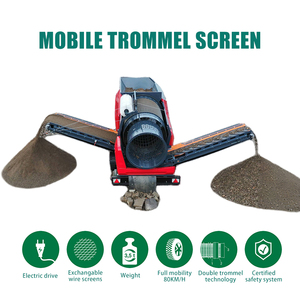 Mts1230 di động trommel screener với mang động cơ quay trống màn hình cho Phân compost, sỏi, đất, xỉ, dăm gỗ - Product Image 4