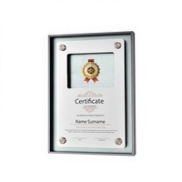 Médaille Métallique Personnalisable Haut de Gamme Sous Licence, Plaque en Alliage d'Aluminium pour Franchisé, Lettre d'Honneur d'Entreprise