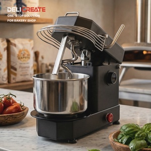 Delicreate DLC-5HDM PRO 5L Mezcladora Espiral de Cabezal Inclinable con Tazón Extraíble, Pantalla de Temperatura de Masa, Motor DC, Mezcladora de Masa de Acero Inoxidable 304 <span class=keywords><strong>para</strong></span> <span class=keywords><strong>Pizza</strong></span> - Product Image 1