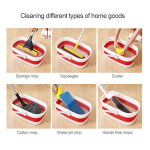 Factory Wholesale 6L 10L Household Durable <strong>Flexible</strong> Silicone Car Washing Fishing Collapsible Portable Folding Water <strong>Bucket</strong> - Product Image 6