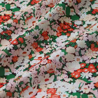 Tissu en coton 100 % imprimé floral pour femmes, vente en gros usine Shaoxing 2026, prix abordable pour robes