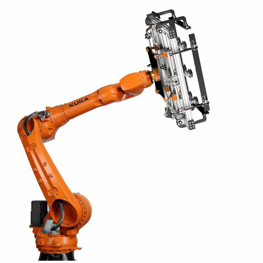 KUKA 6 Axis Industrial Handling Robotic Arm Payload 50kg KR50 R2500-2 Operating in a Confined Space 