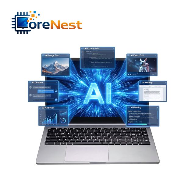 CoreNest 2026 15.6 Inch AI PC Laptop Intel Core I7 1195G7 Business Station Intelligent Laptop Professional PC