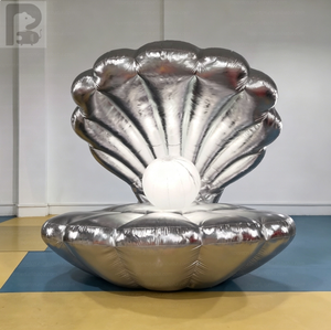Coquille de Sirène Gonflable Miroir Personnalisable avec Logo et Graphiques, avec <span class=keywords><strong>Boule</strong></span> de Perles LED pour Marques de Mode et Usage Commercial - Product Image 2