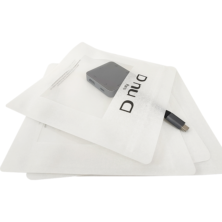 High End Custom Biodegradable Cotton Cellulose Paper Zip Lock Clothes Packing Bag For Clothing Packaging