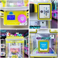 Naughty Dog Factory Design Machines de jeu à prix personnalisables multi-prises anglaises, Jeu d'arcade à grue, Mini distributeur de jouets à pinces 110/220V