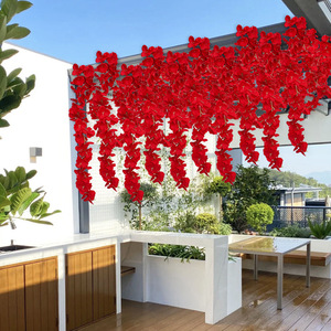 Bouquets d'orchidées artificielles, longues fleurs en soie, accessoires de décoration de mariage, décoration paysagère pour la maison, vente en gros - Product Image 1