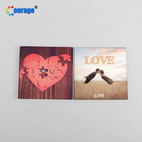 10*10cm Carré blanc sublimation verre coaster pour presse à chaud BL-17A