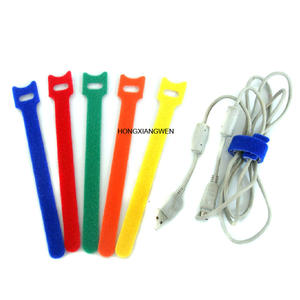 Attaches de câble auto-agrippantes <span class=keywords><strong>par</strong></span> attaches de câble combinées multicolores Fixation des sangles de câble Sangles à crochets et à boucles réutilisables Gestion des fils - Product Image 2