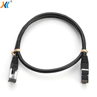 Kabel Jaringan CAT7 Berkualitas Baik SFTP Ethernet RJ45 Kabel Patch Listrik PVC Tembaga Murni 8-inti Terpilin CE