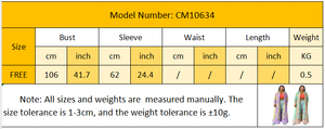 Trend hırka Femm artı boyutu renkli baskılı uzun ceket <span class=keywords><strong>Kimono</strong></span> kollu hırka kadınlar - Product Image 6
