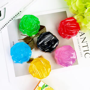 Jabón de Baño Multiusos de 100 g, Jabón Artesanal en Forma de Rosa para el Rostro, Refrescante, con Aroma de Aceites Esenciales de Lujo - Product Image 6