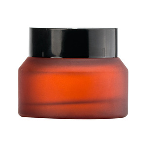 Commercio all'ingrosso personalizzato 60ml 120ml ambra vetro smerigliato bottiglia cosmetica inclinata spalla pompa pompa emulsione essenza contagocce oli - Product Image 6