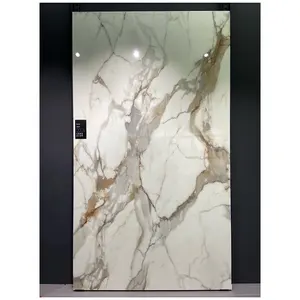 Piedra de mármol Artificial para decoración de suelo, vidrio Phoenix blanco, para encimera de pared