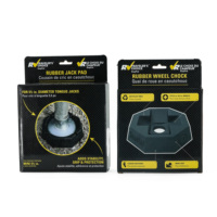 Caja de cartón colgante OEM negra mate con rejilla impresa, bajo MOQ para accesorios de hardware de almohadillas de enganche de lengüeta para RV