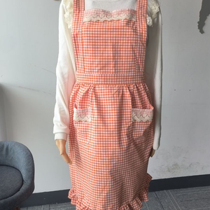 KEFEI grembiule da cucina in pizzo personalizzato 100% cotone con cinturini incrociati sul retro grembiule del sesso di design alla moda - Product Image 6