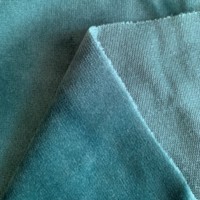 Tissu en velours hollandais multicolore tricoté respirant pour la doublure de voiture, les vêtements de nuit et le textile de maison (vente en gros)