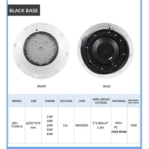 Lampada LED RGB Professionale Impermeabile IP68 per Piscina, Luce Subacquea in ABS con Telecomando, Certificata CE per Piscine di Ville, 50.000 - Product Image 3