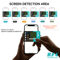 RF4 RF-T02 Bildschirm-Echtheitstester Ohne Demontage Schnelltest Magnetring-Erkennung Kompatibel mit iPhone 12-17 & Tablet