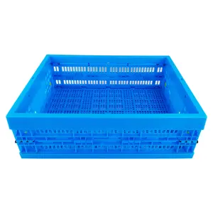 PP material warehouse plastic stackable basket rattan storage basket