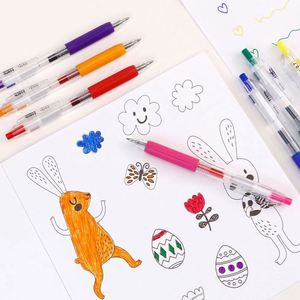 Customizable Office & School Supplies <b>Retractable</b> 0.5mm Gel <b>Pen</b> Neutral Ink with Logo Blue Red Purple Green Black Paper Material - Product Image 5