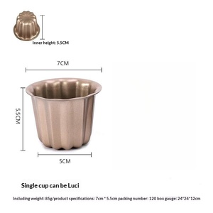 Moule à gâteau antiadhésif commercial Keluli, doré, monobloc, compatible four, pour accompagnement café et desserts - Product Image 6