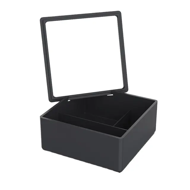 Kunststoff Kosmetik Organizer Box und Schmuck Aufbewahrung koffer Display mit Spiegel Make-up Organizer Kosmetik